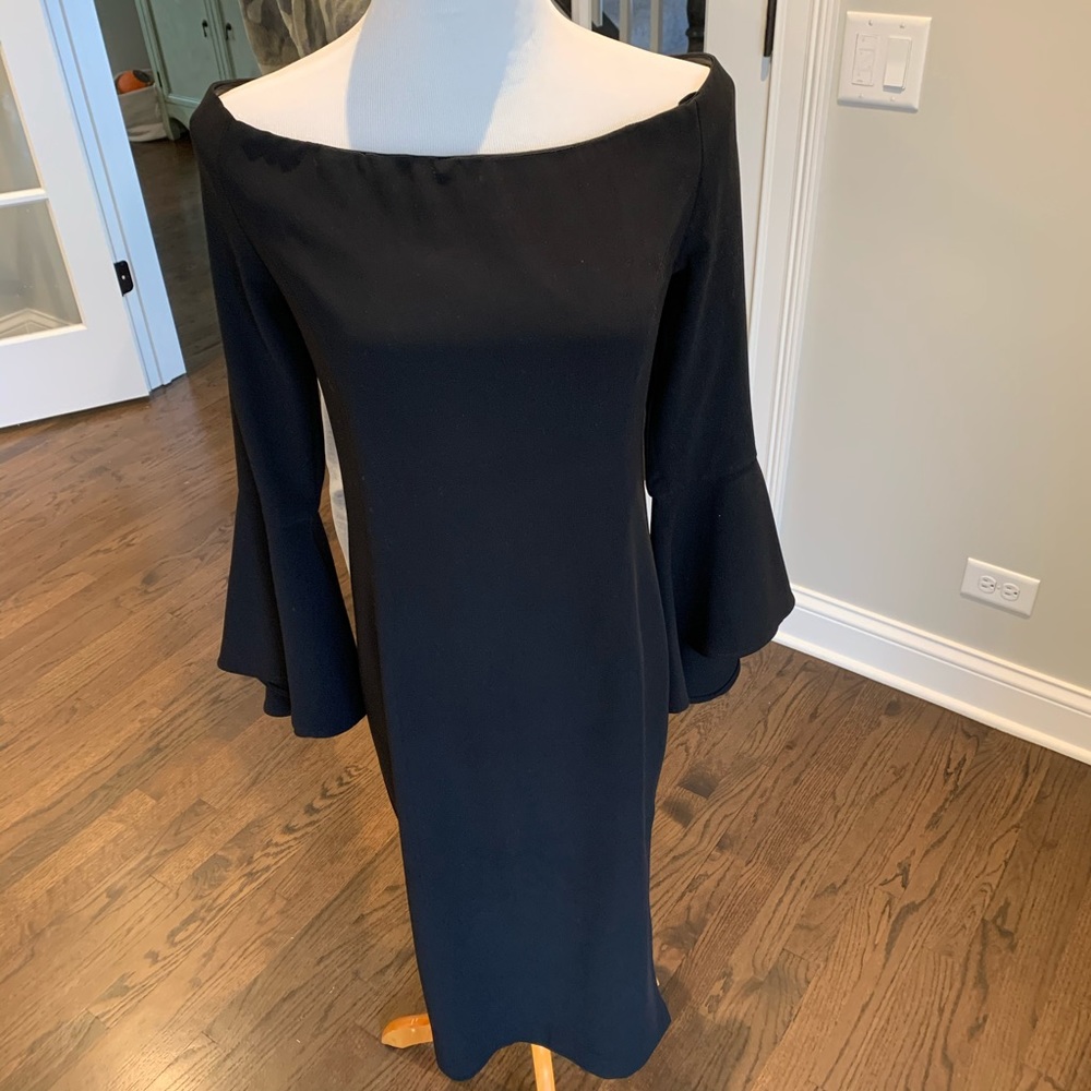 Bardot off the shoulder cocktail dress